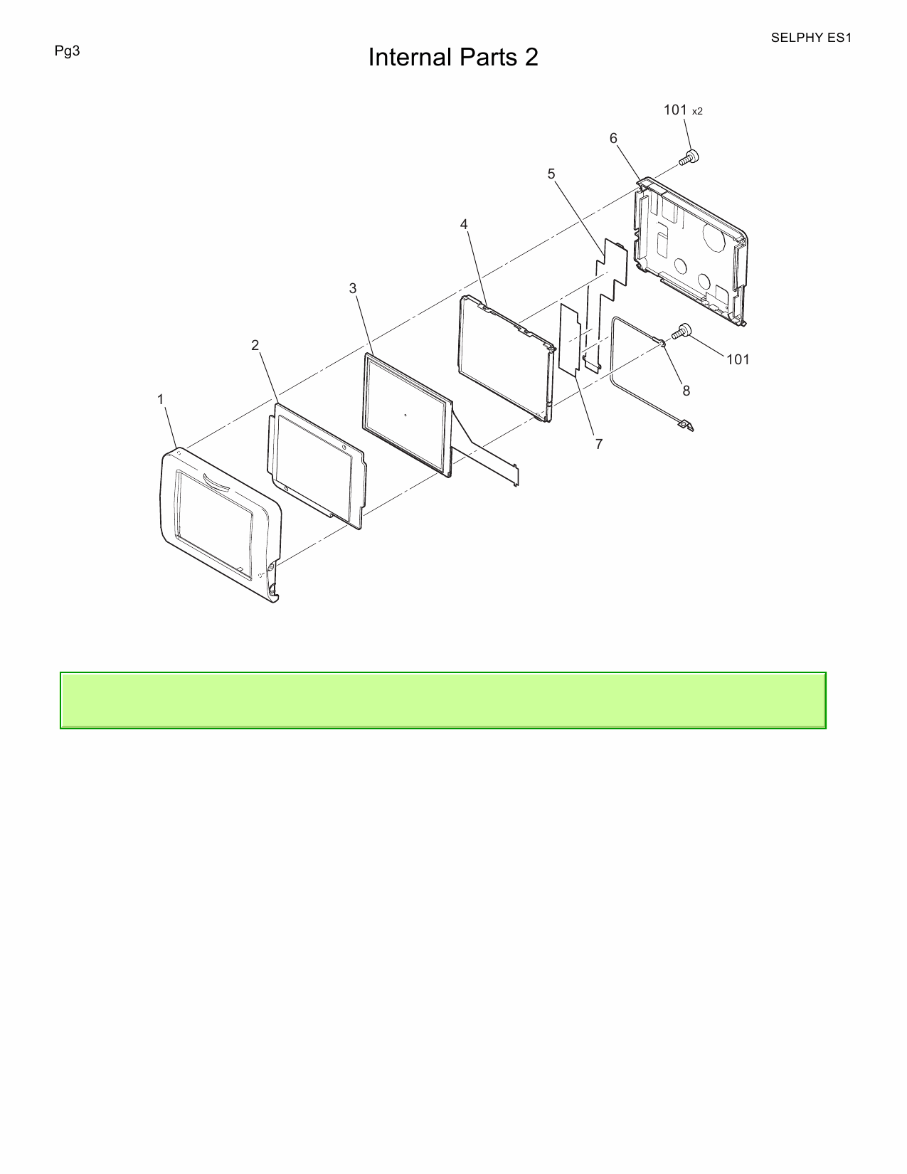 Canon SELPHY ES1 Parts Catalog Manual-4